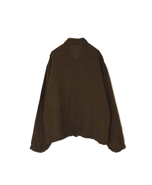 IMDSH2531LPD 60s AUTO LOOM LINEN PLAIN OVERDYE WORK JACKET