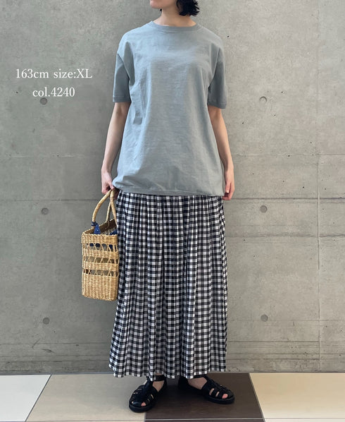 NGT9801 7.2oz HEAVY WEIGHT COTTON CREW-NECK S/SL TEE CUFF AND HEM