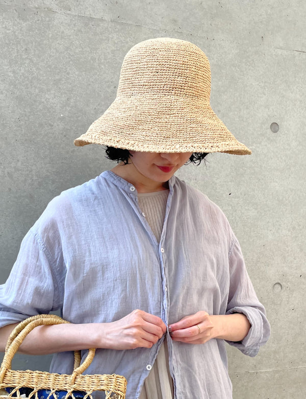 ANMDS2312 RAFFIA HAT BRIM 12cm