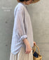 INAM2641GD 60s SINGLE GAUZE PLAIN OVERDYE UTILITY BANDED COLLAR SHIRT