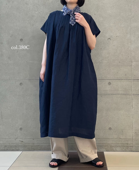 ZMD0408 BLOCK PRINT SCARF 60×60㎝