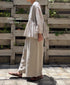 NMDS26121 POWER LOOM CO VOILE ARABESQUE HAND SCREEN PRINT RAJASTHAN TUCK GATHERED 3/4SL PULLOVER