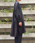 NMDS26524 60s ORGANIC CAMBRIC WITH EMB BANDED COLLAR MAXI SHIRT