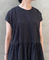 NMDS26523 60s ORGANIC CAMBRIC WITH EMB FRENCH/SL BACK OPENING DRESS