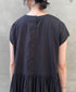 NMDS26523 60s ORGANIC CAMBRIC WITH EMB FRENCH/SL BACK OPENING DRESS