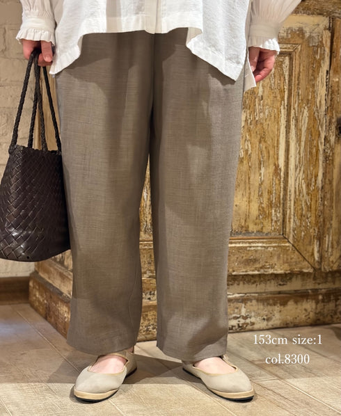 GNMDS2501WS WOOL SERGE 2TUCK TAPERED EASY PANTS