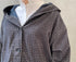NSL26582 MINI CORDUROY CROSSHATCH PRINT HOODED BLOUSON