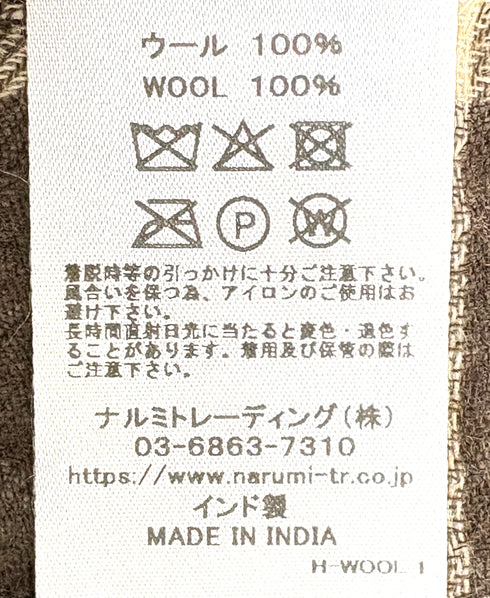 INHT2582 WOOL CHECK STOLE