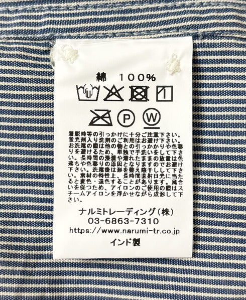 NVL2681 60s ORGANIC POPLIN BANDED COLLAR L/SL OVERSIZED SHIRTS