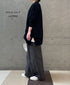 CNMDS2501 12GG LINEN PLAIN V-NECK CARDIGAN WITH SLIT