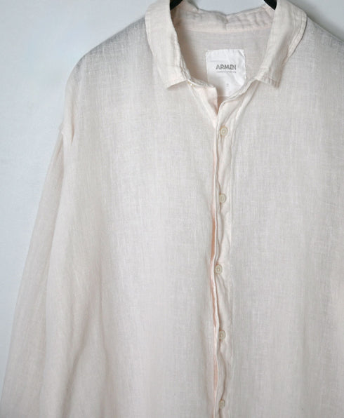 INAM2502G3D 30s GAUZE OVERDYE UTILITY REGULAR COLLAR SHIRT