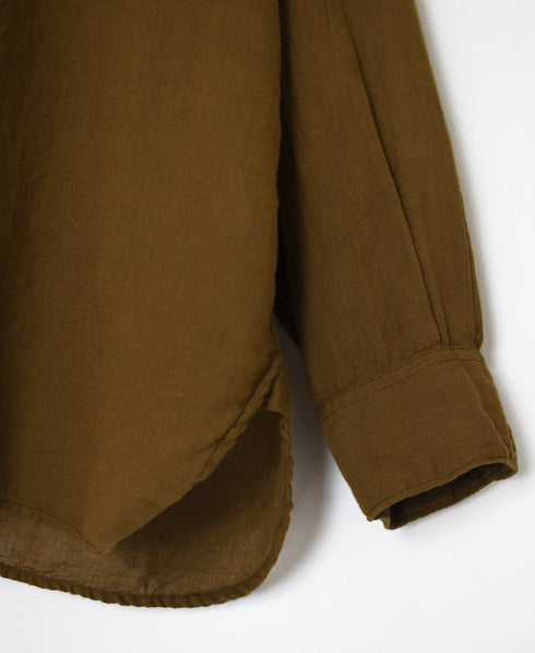 INAM2502G3D 30s GAUZE OVERDYE UTILITY REGULAR COLLAR SHIRT