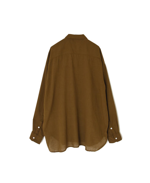 INAM2502G3D 30s GAUZE OVERDYE UTILITY REGULAR COLLAR SHIRT