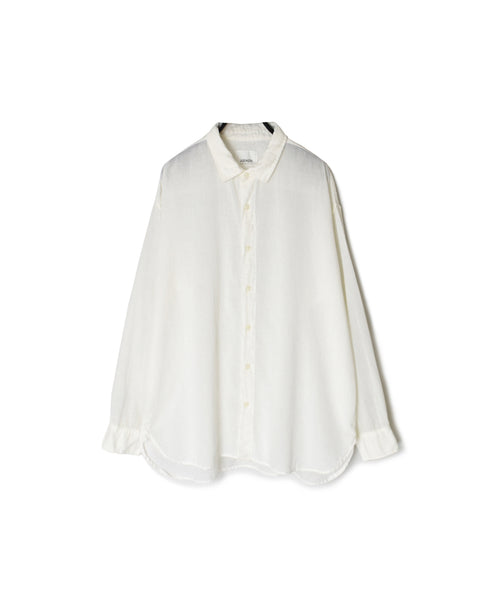INAM2502G3D 30s GAUZE OVERDYE UTILITY REGULAR COLLAR SHIRT