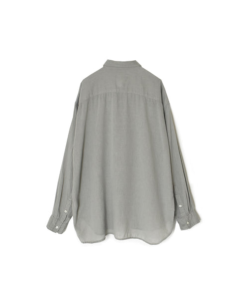 INAM2502G3D 30s GAUZE OVERDYE UTILITY REGULAR COLLAR SHIRT
