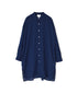 INAM2503G3D 30s GAUZE OVERDYE UTILITY BANDED COLLAR LONG SHIRT
