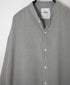 INAM2503G3D 30s GAUZE OVERDYE UTILITY BANDED COLLAR LONG SHIRT