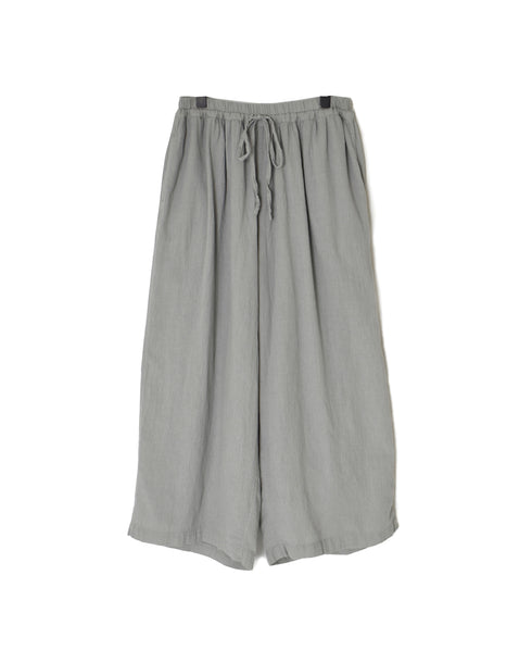 INAM2505G3D 30s GAUZE OVERDYE GATHERED EASY PANTS WITH LINING