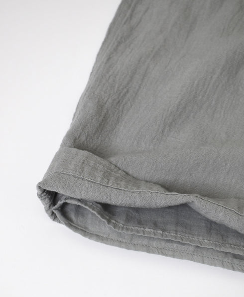 INAM2505G3D 30s GAUZE OVERDYE GATHERED EASY PANTS WITH LINING