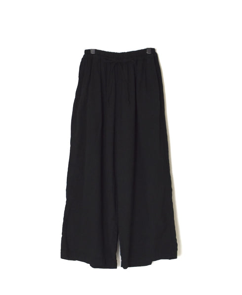 INAM2505G3D 30s GAUZE OVERDYE GATHERED EASY PANTS WITH LINING