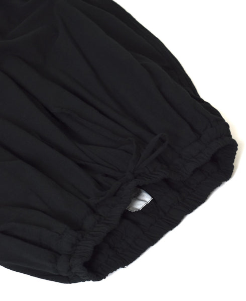 INAM2505G3D 30s GAUZE OVERDYE GATHERED EASY PANTS WITH LINING