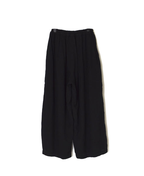 INAM2505G3D 30s GAUZE OVERDYE GATHERED EASY PANTS WITH LINING
