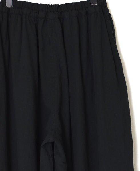 INAM2505G3D 30s GAUZE OVERDYE GATHERED EASY PANTS WITH LINING