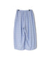 INAM2505S SEERSUCKER STRIPE WASH GATHERED EASY PANTS WITH LINING