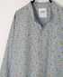 INAM2511FD COTTON FLOWER PRINT UTILITY BANDED COLLAR SHIRT