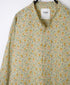 INAM2511FD COTTON FLOWER PRINT UTILITY BANDED COLLAR SHIRT