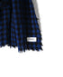 INAM2572 WOOL GINGHAM CHECK STOLE 35x178cm
