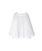 INAM2623 60s COTTON LAWN WASH BOAT NECK SMOCK