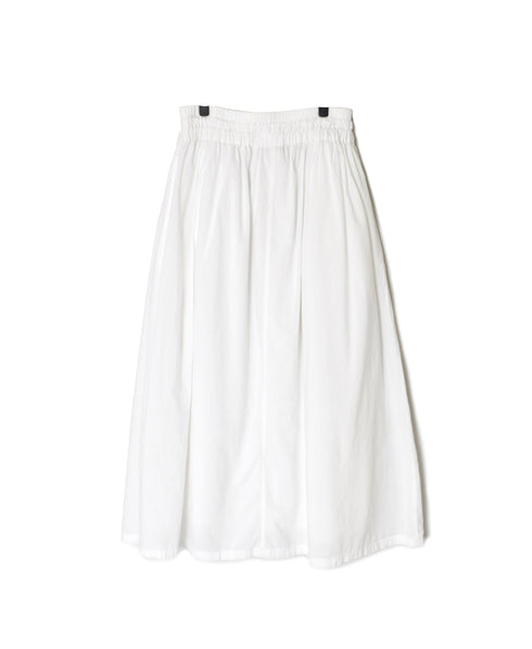 INAM2624 60s COTTON LAWN WASH PLEATED EASY SKIRT WITH LINING