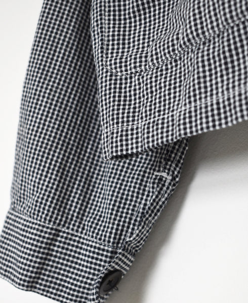 INAM2631C SEERSUCKER GINGHAM CHECK WASH AUTHENTIC WORK JACKET
