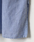 SEERSUCKER STRIPE WASH WORK GATHERED BANDED COLLAR DRESS SHIRTS