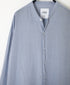 INAM2641GD 60s SINGLE GAUZE PLAIN OVERDYE UTILITY BANDED COLLAR SHIRT