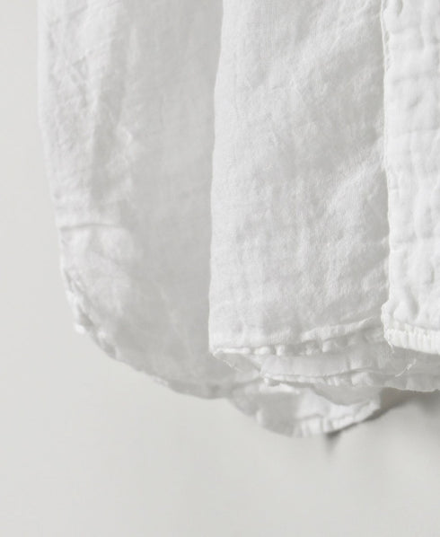 INAM2641GD 60s SINGLE GAUZE PLAIN OVERDYE UTILITY BANDED COLLAR SHIRT