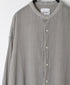 INAM2641GD 60s SINGLE GAUZE PLAIN OVERDYE UTILITY BANDED COLLAR SHIRT