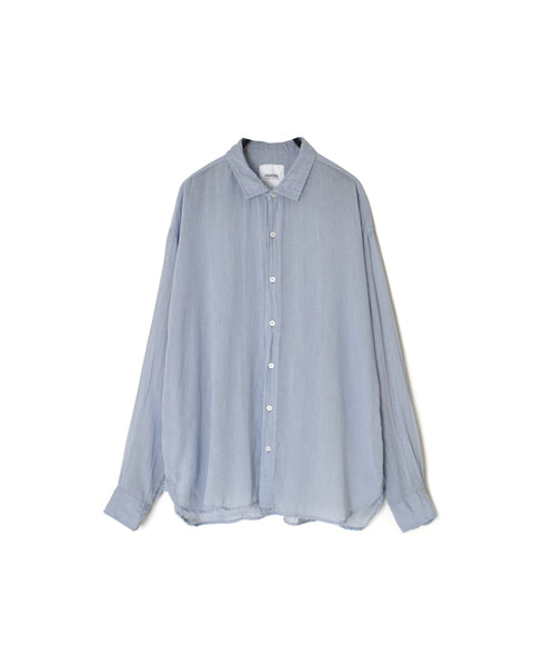 INAM2642GD 60s SINGLE GAUZE PLAIN OVERDYE UTILITY REGULAR COLLAR SHIRT