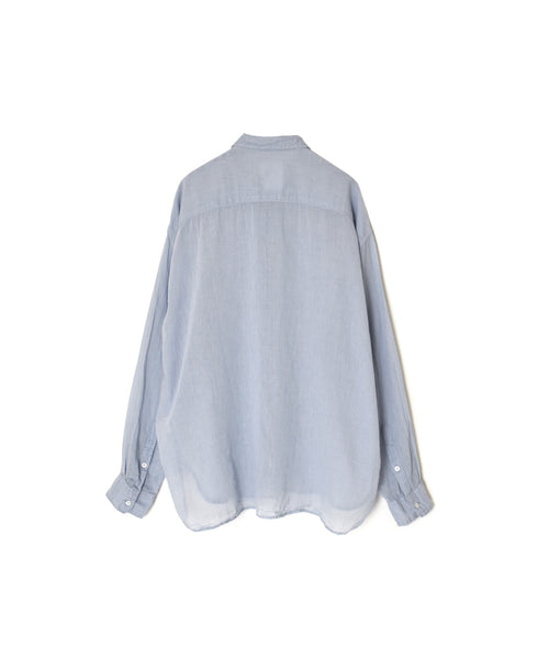 INAM2642GD 60s SINGLE GAUZE PLAIN OVERDYE UTILITY REGULAR COLLAR SHIRT