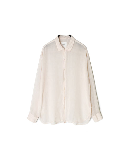 INAM2642GD 60s SINGLE GAUZE PLAIN OVERDYE UTILITY REGULAR COLLAR SHIRT