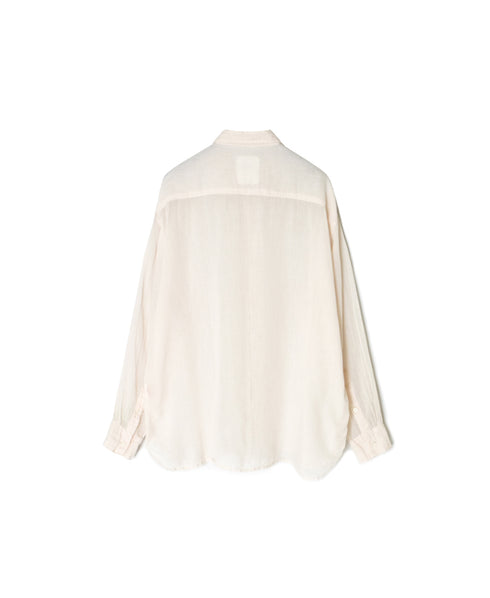 INAM2642GD 60s SINGLE GAUZE PLAIN OVERDYE UTILITY REGULAR COLLAR SHIRT