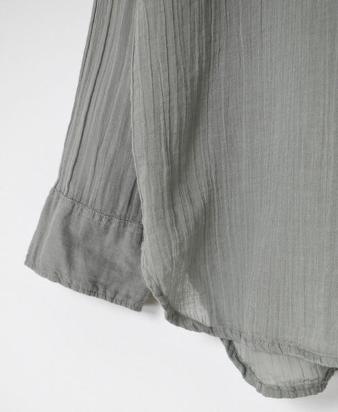 INAM2642GD 60s SINGLE GAUZE PLAIN OVERDYE UTILITY REGULAR COLLAR SHIRT