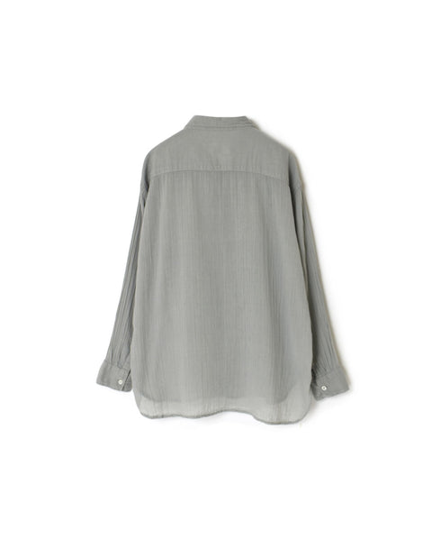 INAM2642GD 60s SINGLE GAUZE PLAIN OVERDYE UTILITY REGULAR COLLAR SHIRT