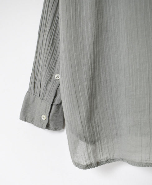 INAM2642GD 60s SINGLE GAUZE PLAIN OVERDYE UTILITY REGULAR COLLAR SHIRT