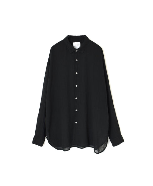 INAM2642GD 60s SINGLE GAUZE PLAIN OVERDYE UTILITY REGULAR COLLAR SHIRT