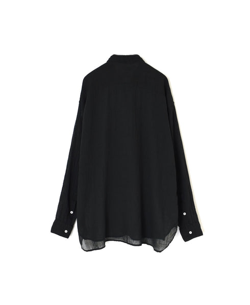 INAM2642GD 60s SINGLE GAUZE PLAIN OVERDYE UTILITY REGULAR COLLAR SHIRT