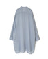INAM2643GD 60s SINGLE GAUZE PLAIN OVERDYE UTILITY BANDED COLLAR LONG SHIRT