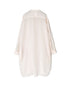 INAM2643GD 60s SINGLE GAUZE PLAIN OVERDYE UTILITY BANDED COLLAR LONG SHIRT