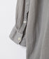 INAM2643GD 60s SINGLE GAUZE PLAIN OVERDYE UTILITY BANDED COLLAR LONG SHIRT